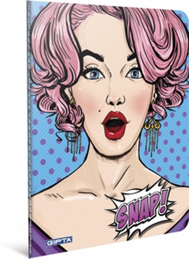 Bilježnica Snap A4, linije, meki uvez