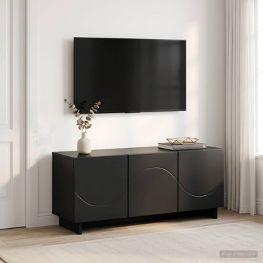TV stalak 90 x 34,5 x 40 cm od konstruiranog drva, crni