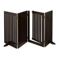 NORTHIX Sigurnosna vrata za pse 70 cm sklopiva, smeđa