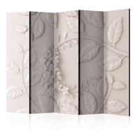 Sobna pregrada u 5 dijelova Paper Flowers (Cream) II 225x172