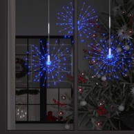 Božićno svjetlo s izgledom vatrometa, 20 cm, 140 LED, plavo