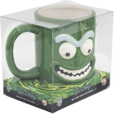 Šalica Rick & Morty 3D Pickle Rick, 739 ml