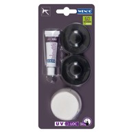 WENKO Crni set za pričvršćivanje na površine pomoću UV-Loc 