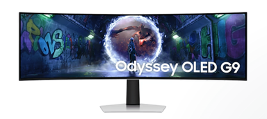SAMSUNG Gaming monitor G93SD Odyssey G9 , Dual QHD, OLED, zakrivljeni, sivi (LS49DG934SUXEN)