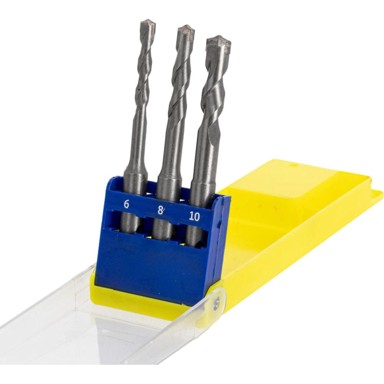 MEGA Set svrdala za beton SDS plus, 3 komada