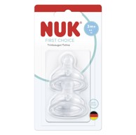 NUK Sisač silikon First Choice M, 3 m+, 2 kom