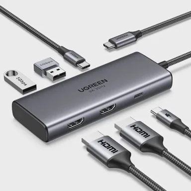 UGREEN Docking stanica USB-C, 6-u-1, 100 W PD