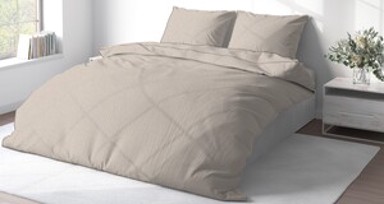 ESSENZA Posteljina krep, 200 x 200 + 2 x 60 x 80 cm, bež cvijeće