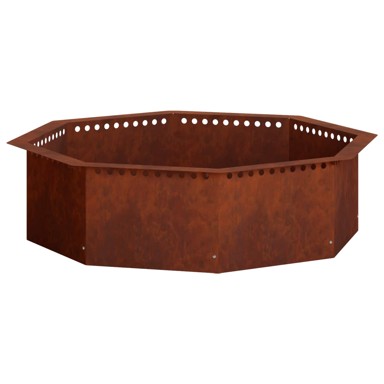 Prsten za vatru 80x80x25 cm, corten čelik, boja hrđe