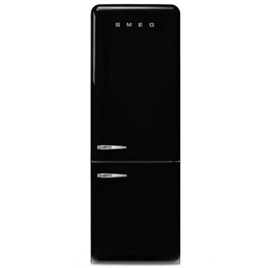 SMEG Hladnjak FAB38RBL5, retro, kombinirani, 205 cm, 344/137 l, energetski razred E, crni