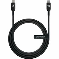 MANHATTAN Kabel 394291, Lightning (M) na USB Type-C (M), 1 m, crni