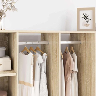 Cijev za ormar, 12 kom, 372 x 15 x 29 mm, srebrna