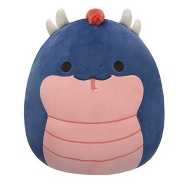 SQUISHMALLOWS Plišana igračka Cian mornarsko plavi bazilisk 30 cm, plava  