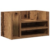 Organizator za stol, 44.5x24x25 cm, inženjersko drvo, crni hrast