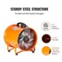VEVOR Ventilacijski ventilator teške konstrukcije s cilindrom i 5 m zračnim crijevom, 298 x 293 x 370 mm