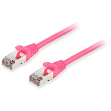 EQUIP Patch kabel Cat 6A S/FTP, 2 m, ružičasti