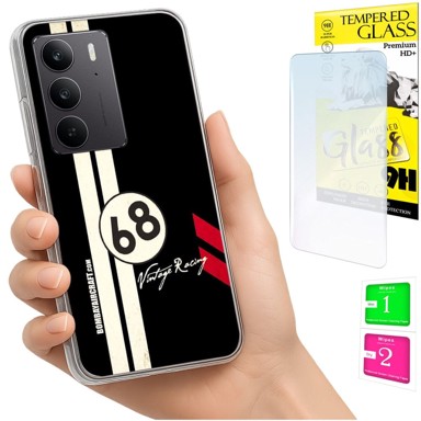 Futrola za Realme C75 / 14X 5G, maskica foto, zadnja strana, futrola + 9H staklo