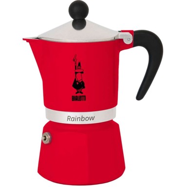 BIALETTI Kafetijera Rainbow, crvena, 60 ml