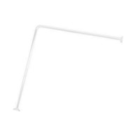 TENDANCE Držač zavjese za kadu i tuš 80 x 80 cm aluminij bijeli