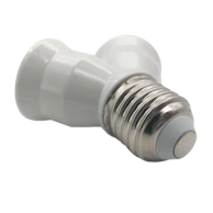 Lamp holder y-type adapter e27 bijeli