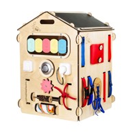 BUSY KIDS Senzorna kućica u boji drva