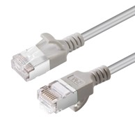 MICROCONNECT CAT6A U-FTP tanki mrežni kabel, LSZH, 7,5 m, sivi