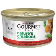 GOURMET Hrana za životinje NATURES CREATION GOVEDINA GRAŠAK I MRKVA, 85 g