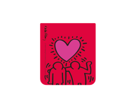 DESIGNED FOR SAMSUNG Prozirna zaštitna maska Keith Haring Love za Samsung Galaxy Flip5, crvena
