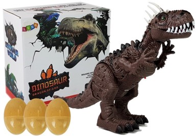 Dinosaurus, smeđi, na baterije, kreće se, projektor i zvučni efekti