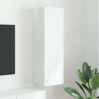 TV zidni ormar Sjajno bijelo 30 x 31 x 100 cm, konstruirano drvo