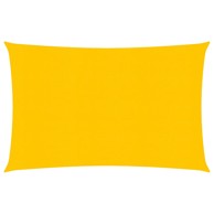 Jedro za zaštitu sunca 160 g/m² pravokutno žuto 3,5x4,5 m HDPE