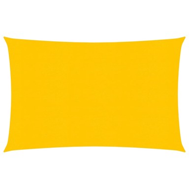 Jedro za zaštitu sunca 160 g/m² pravokutno žuto 3,5x4,5 m HDPE