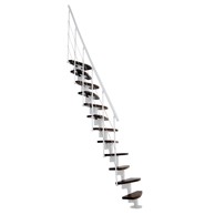 Kružne stepenice Nizza orah-bijelo