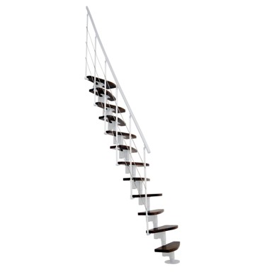 Kružne stepenice Nizza orah-bijelo