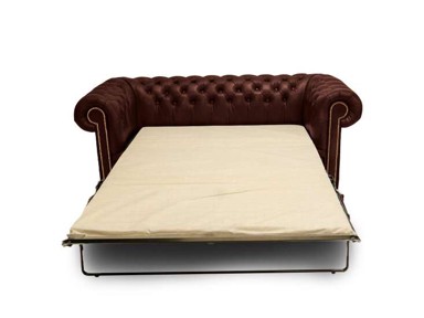 CHESTERFIELD Trosjed Ležaj First Class Leather, 3-sjedišta, Cloudy Red