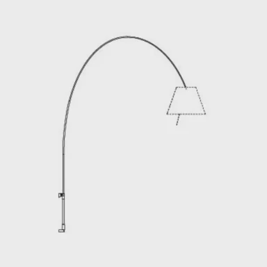 Zidna svjetiljka Costanza Lady D13Ea d. E27, prigušiva, aluminij, bez sjenila