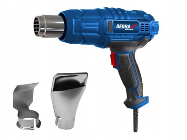 DEDRA Pištolj vrućeg zraka 2000W do 600°C + 2 mlaznice
