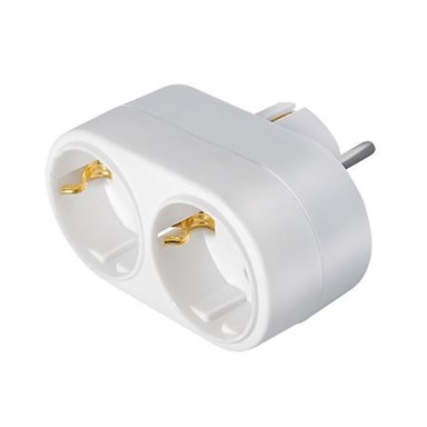 TRANSMEDIA Višestruki adapter 2x CEE 7/7 utikač