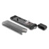 DELOCK Kućište za M.2 NVMe PCIe ili SATA SSD, USB-C 3.2 Gen 2, crno