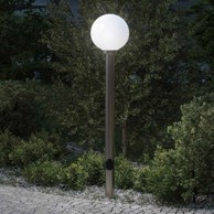 Stupić s utičnicom, 120 cm, IP44, nehrđajući čelik