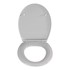 WENKO Sivo WC sjedalo s lakim zatvaranjem Samos 44,5 x 37,5 cm