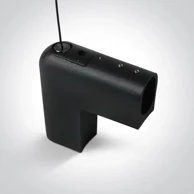 Plug & Play kut za prijelaz sa stropa na zid za šine DM42004PH/B, IP20, crna