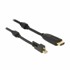 DELOCK Ugrađeni mini-HDMI kabel DisplayPort 2 m aktivni 4K, crna