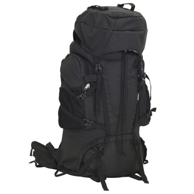 Ruksak za planinarenje 80 L, crni, Oxford tkanina