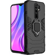 HURTEL Robusna maska Ring Armor Case Kickstand za Xiaomi Redmi 9