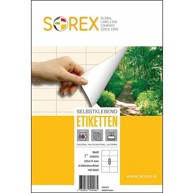SOREX Etikete, 105 × 74 mm, 100/1