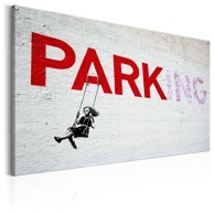 Slika Parking Girl Swing by Banksy 60x40