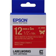 EPSON Traka za naljepnice LK-4RKK, zlatno-crvena