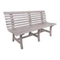 GARDEN PLEASURE Siva vrtna klupa od masivnog drveta Mandalay