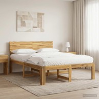 ROSTOCK Krevetni okvir s uzglavljem 135 x 190 cm, bijeli